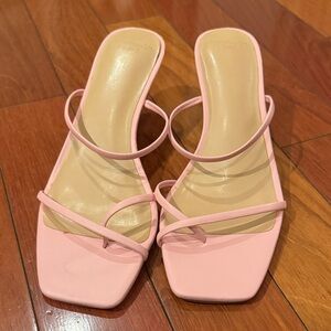 Abercrombie & Fitch Light Pink Strappy Heels